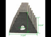 SOLID RUBBER WHEEL CHOCK WITH EYEBOLT, 10"X8"X6" W/ 3/4" EYE BOLT