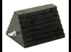 SOLID RUBBER WHEEL CHOCK WITH EYEBOLT, 10"X8"X6" W/ 3/4" EYE BOLT