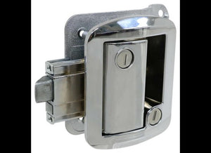 GLOBAL LINK CLASSIC PRO TRAVEL TRAILER ENTERANCE LOCK DOOR HANDLE PULL - POLISHED CHROME- WITH KEYS