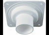 REPLACEMENT VENT FOR VALTERRA RV BATTERY BOX VENT, WHITE, 1-3/4" HOSE OPENING, 4"X4"