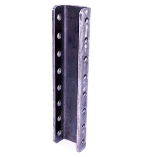 8 HOLE ADJUSTABLE C-CHANNEL, CHANNEL BRACKET, WELD ON, 16-1/2" T , 20K CAPACITY