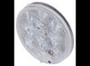 4" ROUND LED CLEAR / WHITE TRAILER LIGHT, 7 DIODE, CLEAR LENS, OVERALL 4-1/4" ROUND