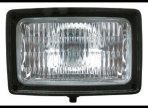 UTILITY WORK LIGHT, INCANDESCENT, RECTANGLE 6-5/8" X 4-5/16", CLEAR LENS 12V HALOGEN