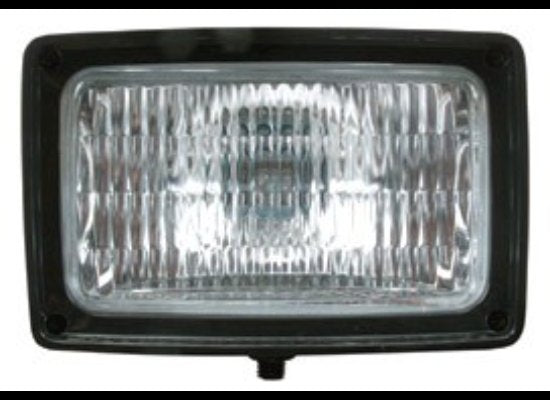 UTILITY WORK LIGHT, INCANDESCENT, RECTANGLE 6-5/8" X 4-5/16", CLEAR LENS 12V HALOGEN
