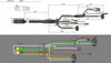 SURE-TRAC WIRING HARNESS FOR 6 WIDE 10' - 12' DUMP, COMPLETE HARNESS ASSEMBLY W/ PLUGS, FRONT / REAR