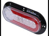 LED TAIL LIGHT, STOP, TURN, TAILLIGHT , 22 DIODE, RED / CLEAR LENS, 7-1/2"X3-1/4" OVAL - FLANGE