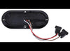 LED TAIL LIGHT, STOP, TURN, TAILLIGHT , 22 DIODE, RED / CLEAR LENS, 7-1/2"X3-1/4" OVAL - FLANGE