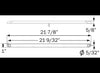 OPTI-BRITE INTERIOR LED, 27 DIODE CLEAR LENSE STRIP LIGHT 22" - 12V, 513 LUMENS