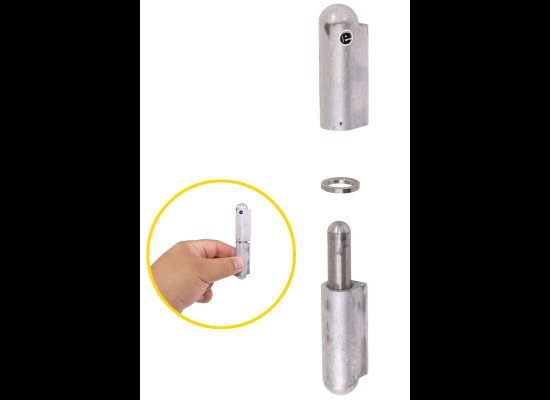 WELD ON HINGE, 3-15/16" X 3/8" PIN DIAMETER, STAINLESS STEEL BUSHING, ALUMINUM HINGE