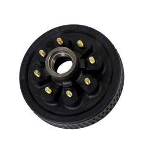DEXTER BRAKE HUB & DRUM ONLY 5.2K - 7K, 8 LUG, 8X6.5, 9/16" LUG STUD
