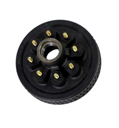 DEXTER BRAKE HUB & DRUM ONLY 5.2K - 7K, 8 LUG, 8X6.5, 9/16" LUG STUD