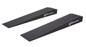 RACE RAMP - 7" H TRAILER RAMP, 5.5 DEGREE APPROACH ANGLE, NOTCH RAMP, 74"x14"x7"-6"