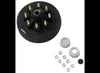 HUB AND BRAKE DRUM 12" 8 LUG 8X6.5 5.2K - 7K AXLE 9/16" LUG STUDS