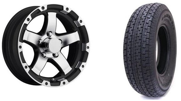 205/75R14 ALUMINUM WHEEL T08 BM 5 LUG LRD , 5 ON 4.5 , 5X4.5
