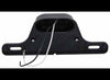 LED TRAILER LICENSE PLATE LIGHT WITH BRACKET - 1 DIODE, BLACK ABS, CLEAR LENS, 8-5/8"X3-1/4"