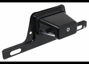 LED TRAILER LICENSE PLATE LIGHT WITH BRACKET - 5 DIODE, BLACK, STEEL, CLEAR LENS, 8-5/8"X3-1/4"