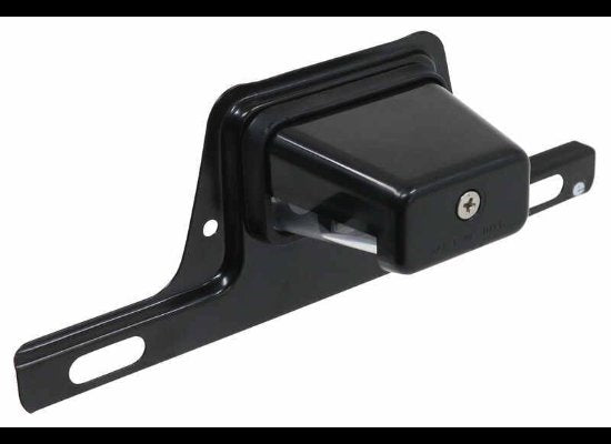 LED TRAILER LICENSE PLATE LIGHT WITH BRACKET - 5 DIODE, BLACK, STEEL, CLEAR LENS, 8-5/8"X3-1/4"