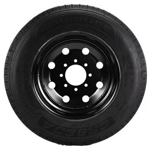 215/75R17.5 SPARE TIRE - BLACK MOD, 8 ON 6.5 , 8X6.5, LRH
