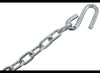 48" LONG DOUBLE SAFETY CHAIN WITH 1/4" LINKS, 7/16" S-HOOK, 5,000lbs CAPACITY