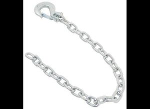 35" LONG SAFETY CHAIN WITH 3/8" LINKS, CLEVIS HOOK WITH LATCH, G43, CLASS 4, 15K CAPACITY