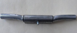 ALUMINUM BENT ROLLER RAMP DOOR HINGE PIN, WELD ON, 10"X3/4" WITH ZERK