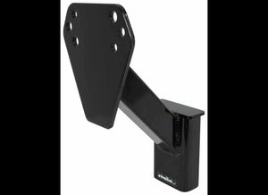 STAKE POCKET SPARE TIRE CARRIER, UNIVERSAL BOLT PATTERN FOR WHEEL, BOLT ON INSTALLATION