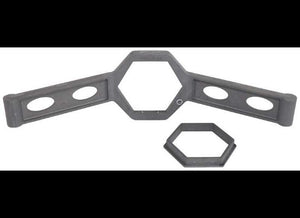 VALCRUM UNIVERSAL OIL CAP WRENCH 2-1/4" AND 2-1/2" HEX CAP TOOL, OIL BATH CAP
