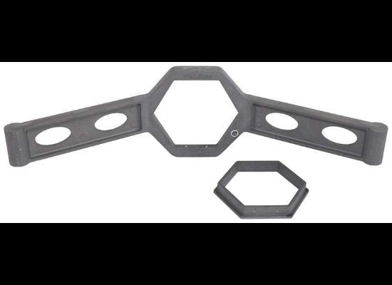 VALCRUM UNIVERSAL OIL CAP WRENCH 2-1/4" AND 2-1/2" HEX CAP TOOL, OIL BATH CAP