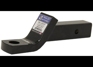 B&W HD BALL MOUNT 2" HITCH, 2" DROP, 1" RISE, 1-1/4" SHANK, 8-1/2" LONG, 16K