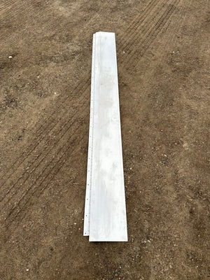 8.5W ALUMINUM TRANSITION FLAP 8" WIDE, ALUMINUM W/ HINGE, SMOOTH