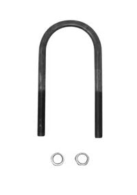 U-BOLT WITH NUTS, FOR 3" ROUND AXLE, 9/16"-18 X 7-1/2", 5.2K - 7K