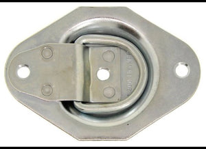 D-RING TIE DOWN ANCHOR - RECESSED MOUNT, BOLT ON, 1200lbs CAPACITY, 400lbs WLL