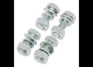 WINCH MOUNTING HARDWARE, 10MM X 30MM, GRADE 5, SET OF 4 BOLTS, WASHERS, SPLIT WASHERS, SQUARE NUTS