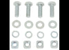 WINCH MOUNTING HARDWARE, 10MM X 30MM, GRADE 5, SET OF 4 BOLTS, WASHERS, SPLIT WASHERS, SQUARE NUTS