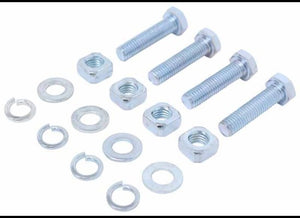 WINCH MOUNTING HARDWARE, 10MM X 40MM, GRADE 5, SET OF 4 BOLTS, WASHERS, SPLIT WASHERS, SQUARE NUTS