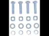 WINCH MOUNTING HARDWARE, 10MM X 40MM, GRADE 5, SET OF 4 BOLTS, WASHERS, SPLIT WASHERS, SQUARE NUTS