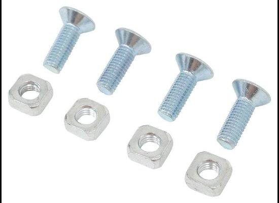 WINCH MOUNTING HARDWARE, 10MM X 30MM, GRADE 8, SET OF 4 BOLTS, SQUARE NUTS FOR COUNTERSUNK MOUNT