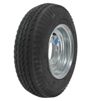 4.80/4.00-8 8" GRAY WHEEL ASSEMBLY 5X4.5, 5 ON 4.5, LRC