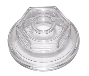 DEXTER REPLACEMENT OIL CAP, THREADED, CLEAR, 9K-10K 3.475" O.D.