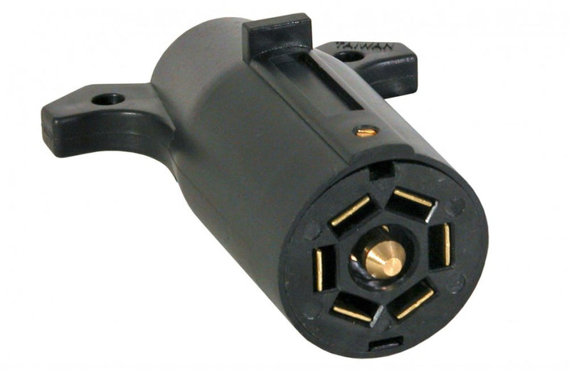 BUYER'S PRODUCTS 7-WAY TRAILER CONNECTOR, TRAILER END (RV TYPE FLAT) POLE