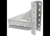 A-FRAME BOLT ON ADJUSTABLE TRAILER COUPLER, C-CHANNEL, 6 HOLE, SILVER, VERTICAL C CHANNEL - 14K CAP