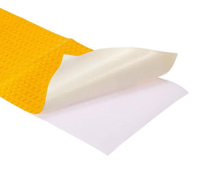 REFLECTIVE 4" TAPE, DOT CONSPICOUS, YELLOW / AMBER, HIGH VISABILITY - SOLD PER FT