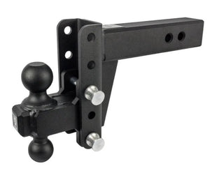 BULLETPROOF HITCHES 2-BALL MOUNT FOR 2-1/2" HITCH, 4" DROP, 4" RISE - 36K