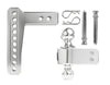 BULLETPROOF HITCHES 2-BALL MOUNT FOR 2" HITCH, 2" & 2-5/16" BALL, 6" DROP, 6" RISE, ALUMINUM, - 14K