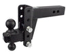 BULLETPROOF HITCHES 2-BALL MOUNT FOR 2-1/2" HITCH, 4" DROP, 4" RISE - 22K