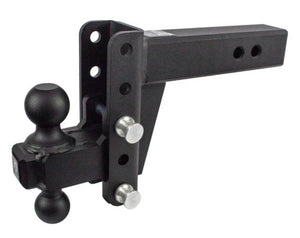 BULLETPROOF HITCHES 2-BALL MOUNT FOR 2-1/2" HITCH, 4" DROP, 4" RISE - 22K