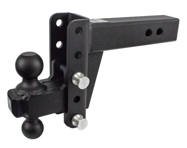 BULLETPROOF HITCHES 2-BALL MOUNT FOR 2-1/2" HITCH, 4" DROP, 4" RISE - 22K