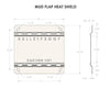 BULLETPROOF HITCHES HEAT SHIELD FOR ADJUSTABLE MUD FLAP SYSTEM
