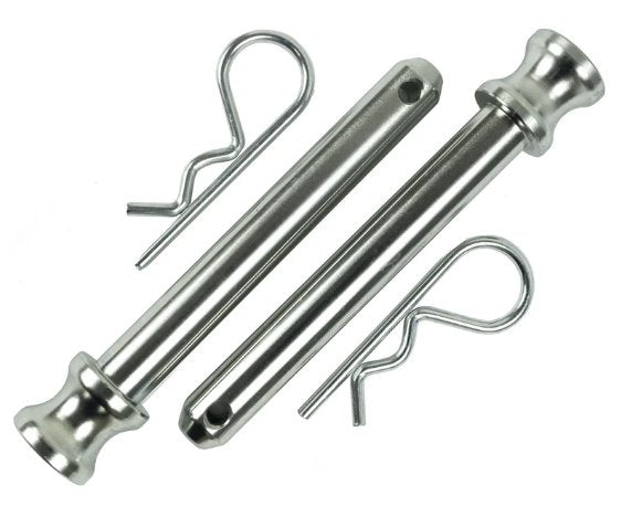 BULLETPROOF HITCHES REPLACEMENT CORROSION RESISTANT PINS (PAIR) 4" USUABLE LENGTH