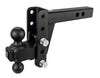 BULLETPROOF HITCHES 2-BALL MOUNT FOR 2" HITCH, 4" DROP, 4" RISE - 22K